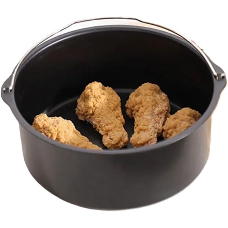Commercial Kitchen Pans - Metal Cake Mold Round Air Fryer