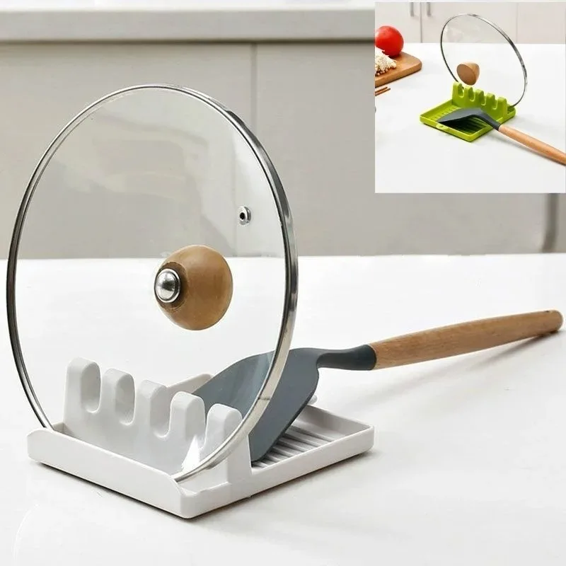 Commercial Kitchen Utensil Holder - Pan Lid Holder Supports Spoons Pot