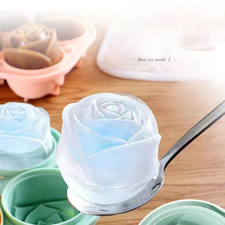 Commercial Kitchen Utensil Holder - 3D Rose Ice Molds 4 Holes