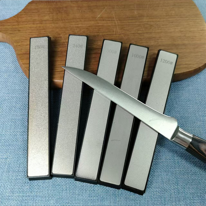 Commercial Kitchen Knife Set - 4pcs Diamond Sharpening Stones Set Multi-Grit
