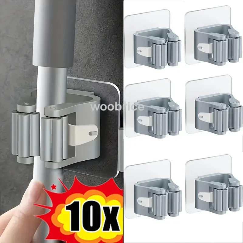 Mop Holder Self-adhesive Broom - огляд і ціна Commercial Kitchen Utensil Holder