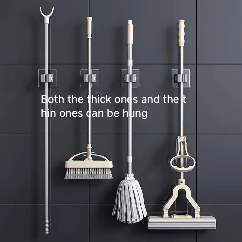 Mop Holder Self-adhesive Broom - огляд і ціна Commercial Kitchen Utensil Holder