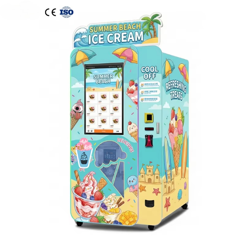 Ice Cream Vending Machine Auto - огляд і ціна Soft Serve Ice Cream Machine