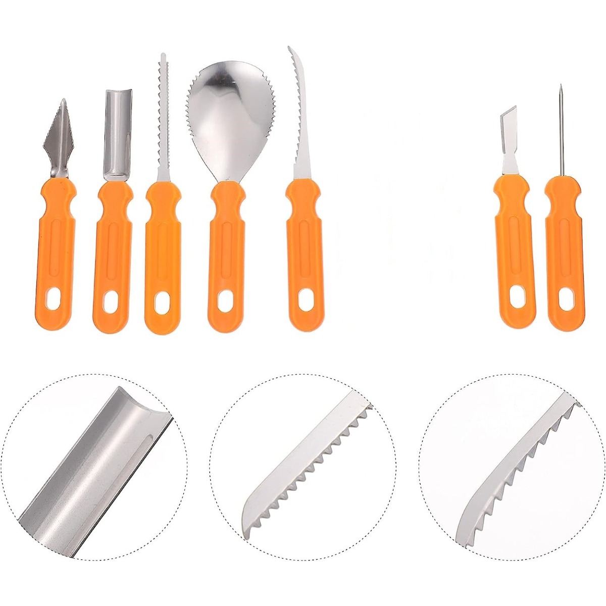 7Pcs Halloween Pumpkin Carving - огляд і ціна Commercial Kitchen Knife Set