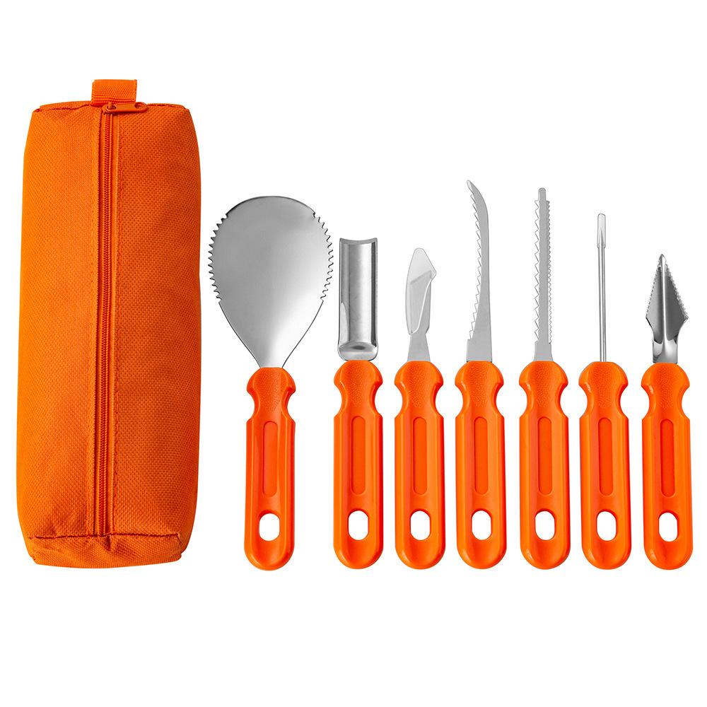 7Pcs Halloween Pumpkin Carving - огляд і ціна Commercial Kitchen Knife Set