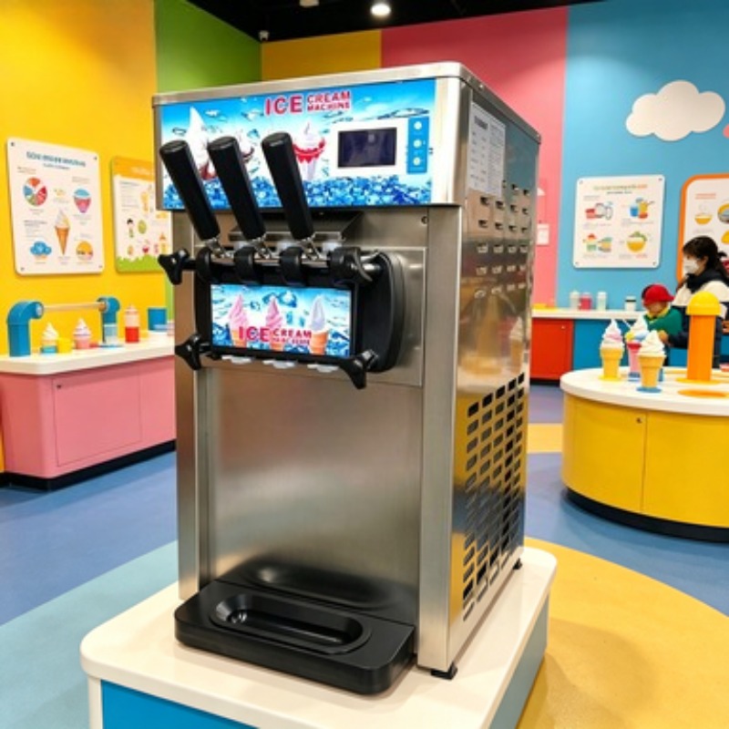 Floor Standing Ice Cream Maker - огляд і ціна Soft Serve Ice Cream Machine
