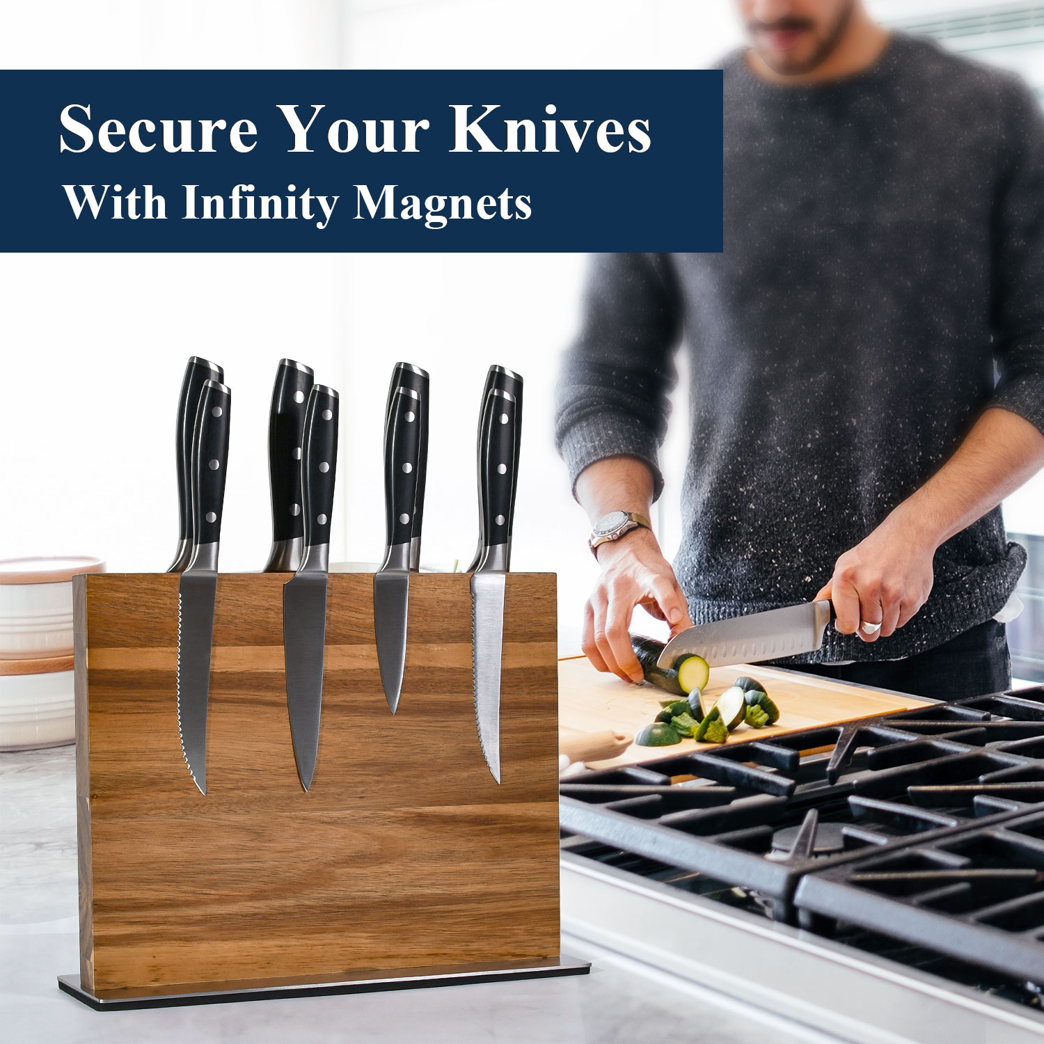 High Quality Magnetic Knife Bl - огляд і ціна Commercial Kitchen Knife Holder