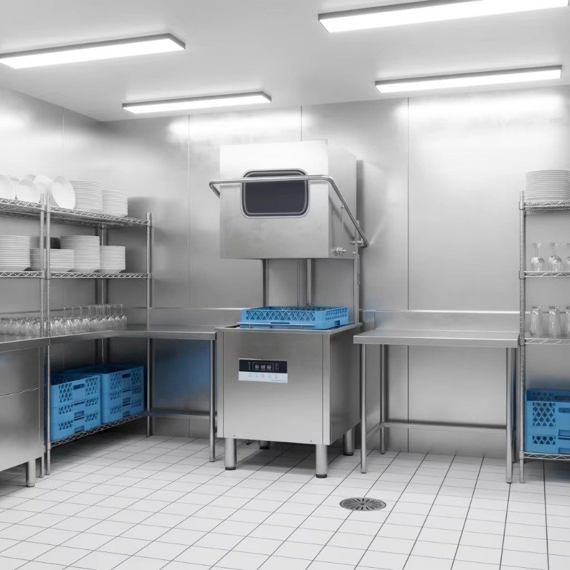 Automatic Double Pump Electric - огляд і ціна Commercial Kitchen Dishwasher