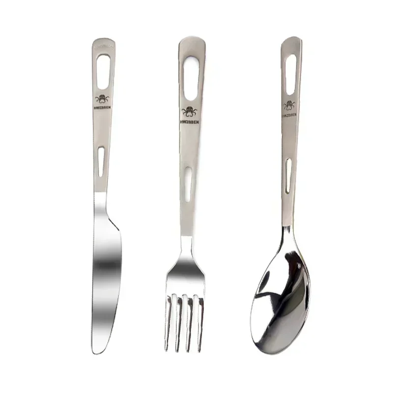 HWZBBEN Titanium Fork Spoon Kn - огляд і ціна Commercial Kitchen Knife Set