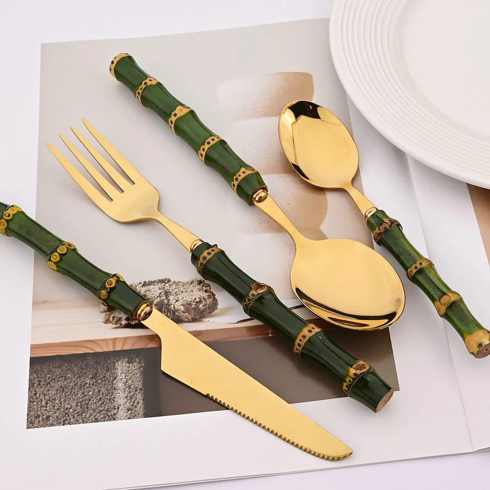 4Pcs Natural Bamboo Handle Din - огляд і ціна Commercial Kitchen Knife Set