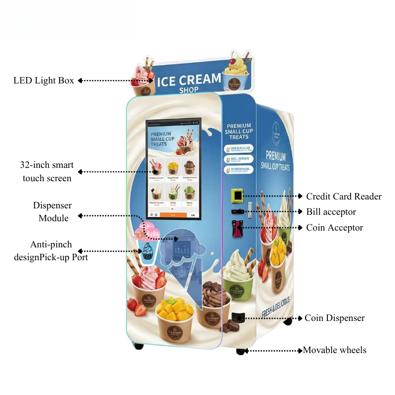Customized Soft Ice Cream Vend - огляд і ціна Soft Serve Ice Cream Machine