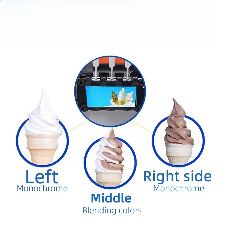 Fully Automatic 20~28L/h Soft  - огляд і ціна Soft Serve Ice Cream Machine