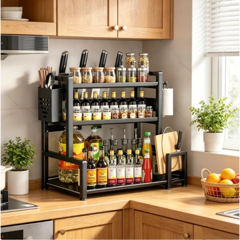 2‑3 Tier Adjustable Metal Spic - огляд і ціна Commercial Kitchen Knife Holder
