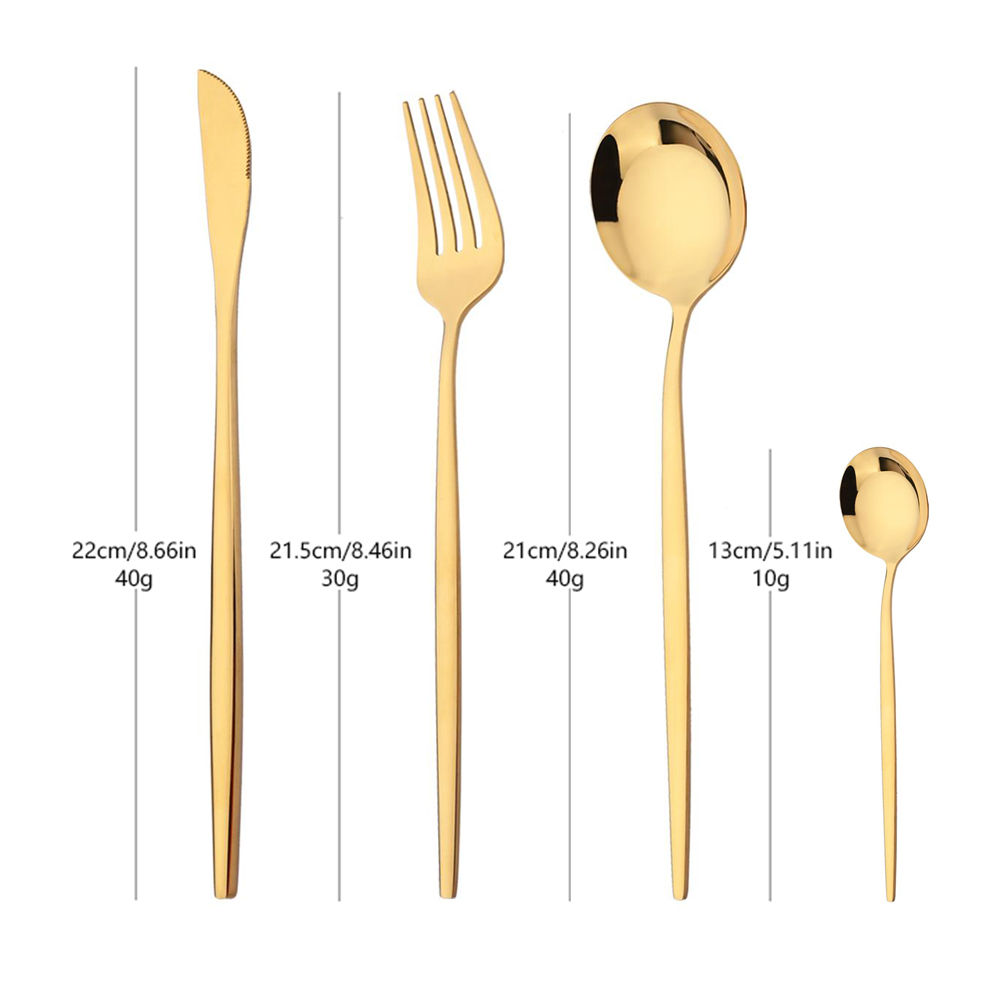 16Pcs Green Gold Dinnerware St - огляд і ціна Commercial Kitchen Knife Set