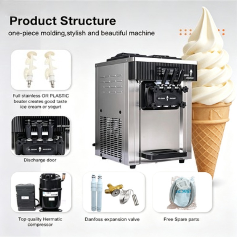 20-28L/h Floor Standing Ice Cr - огляд і ціна Soft Serve Ice Cream Machine