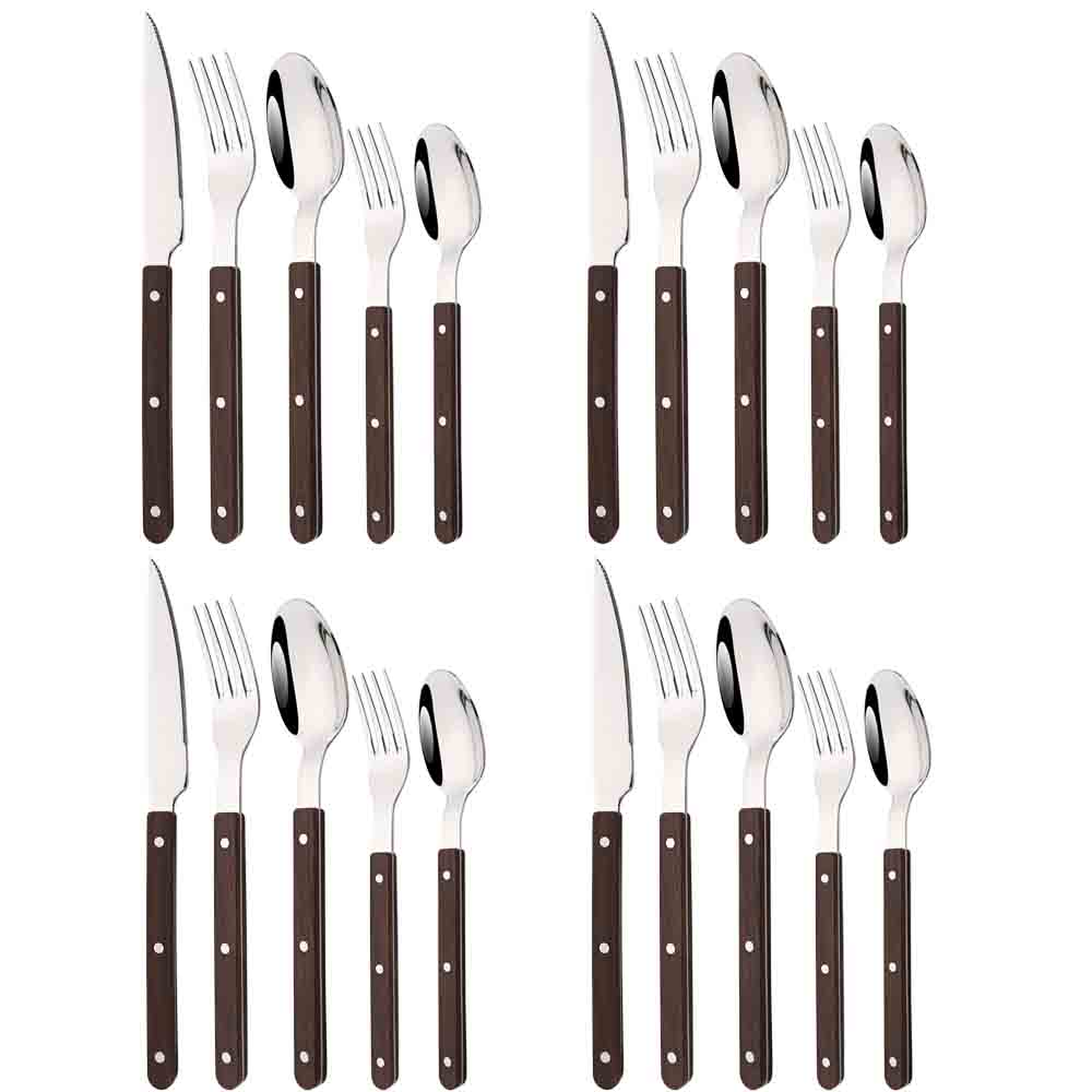 5/20Pcs Imitative Wood Silver  - огляд і ціна Commercial Kitchen Knife Set