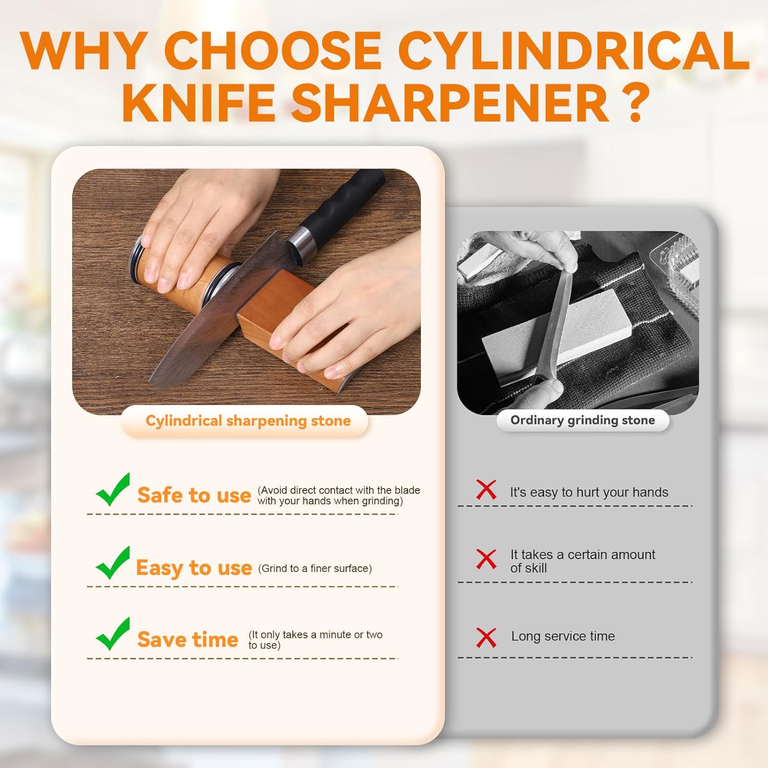 Rolling Knife Sharpener Magnet - огляд і ціна Commercial Kitchen Knife Holder